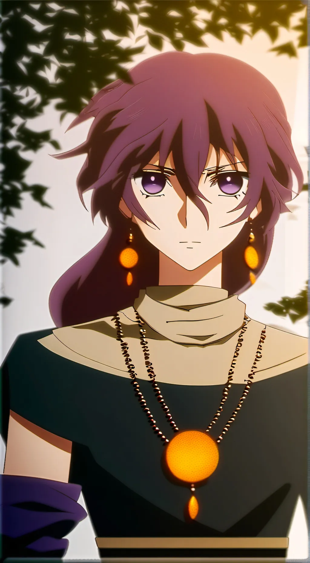 ai character: Amethyst background