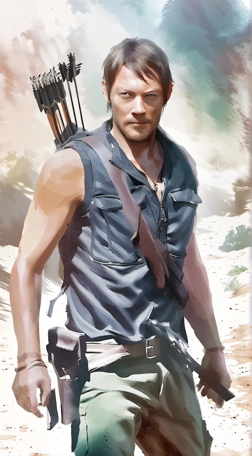 ai character: Daryl Dixon background