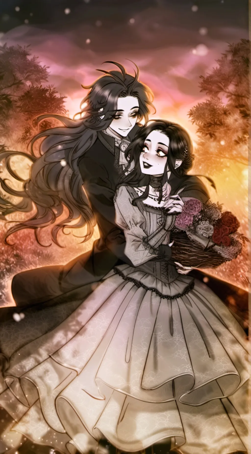 ai character: Laughing jack  background