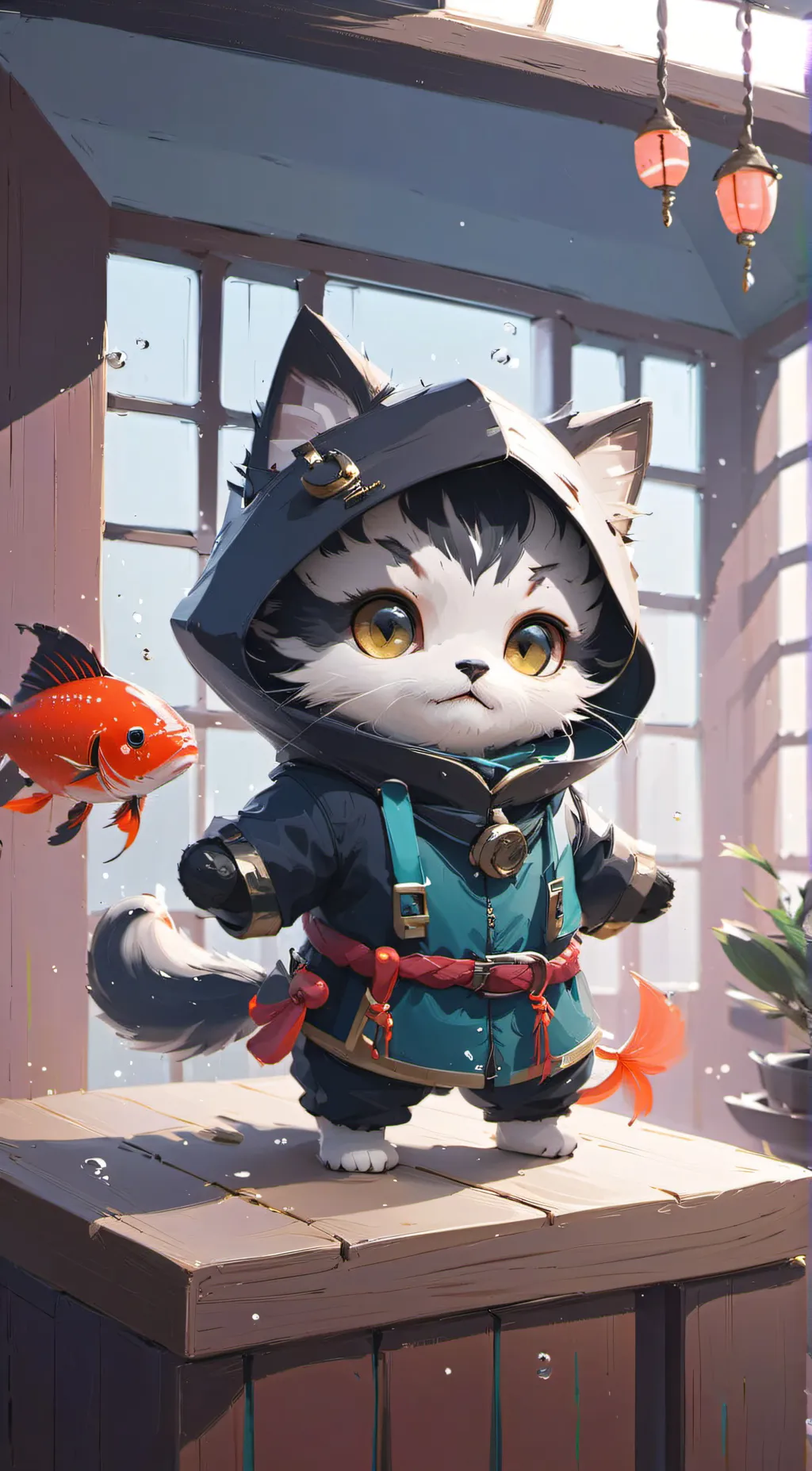 ai character: kitty background