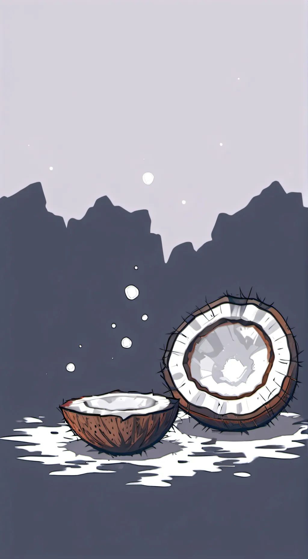ai character: coconut background