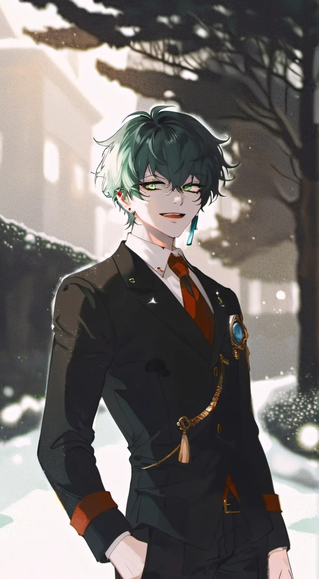 ai character: Villain deku+MHA background