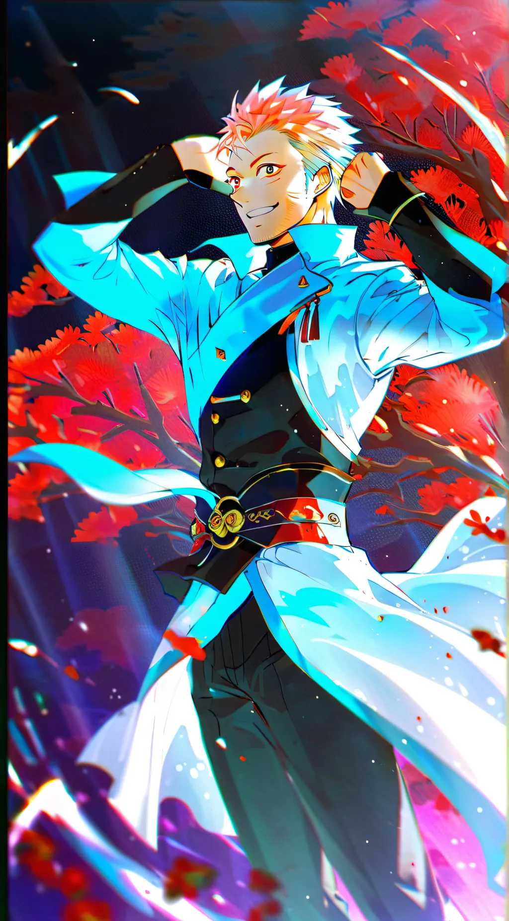 ai character: roymen sukuna  background