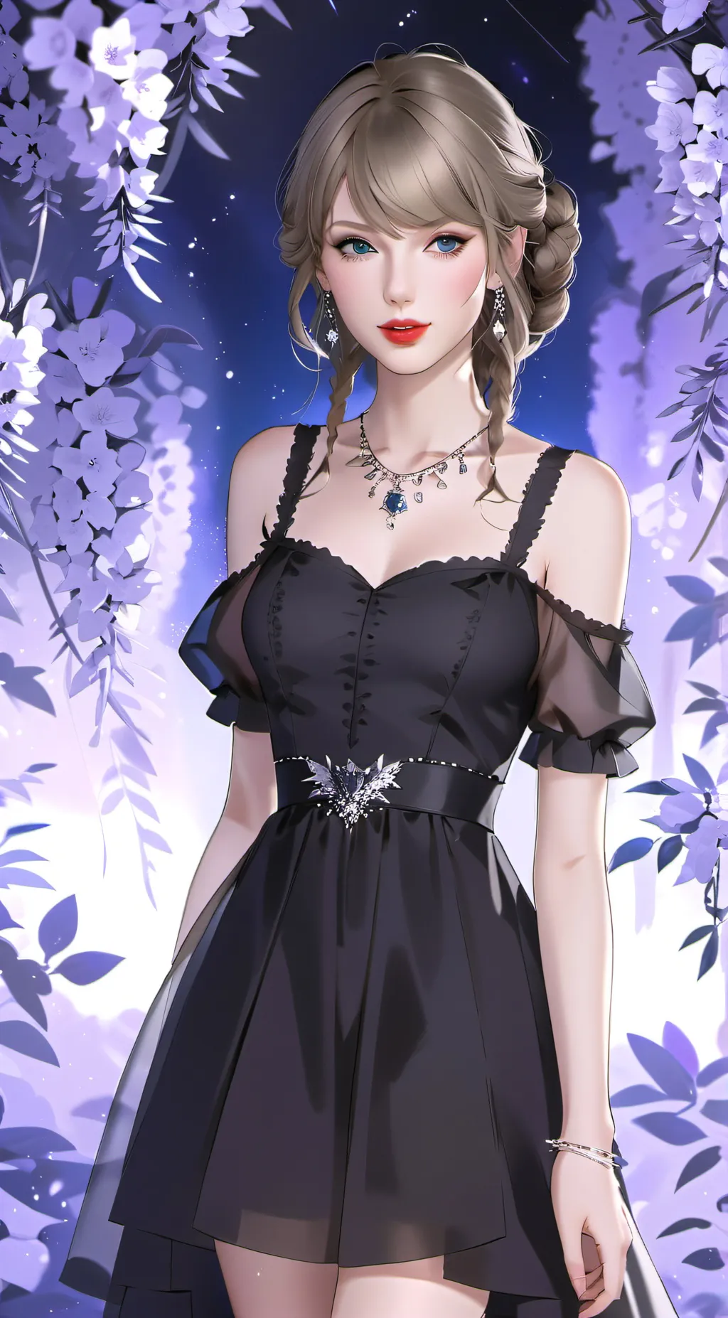 ai character: Taylor Swift Quiz background