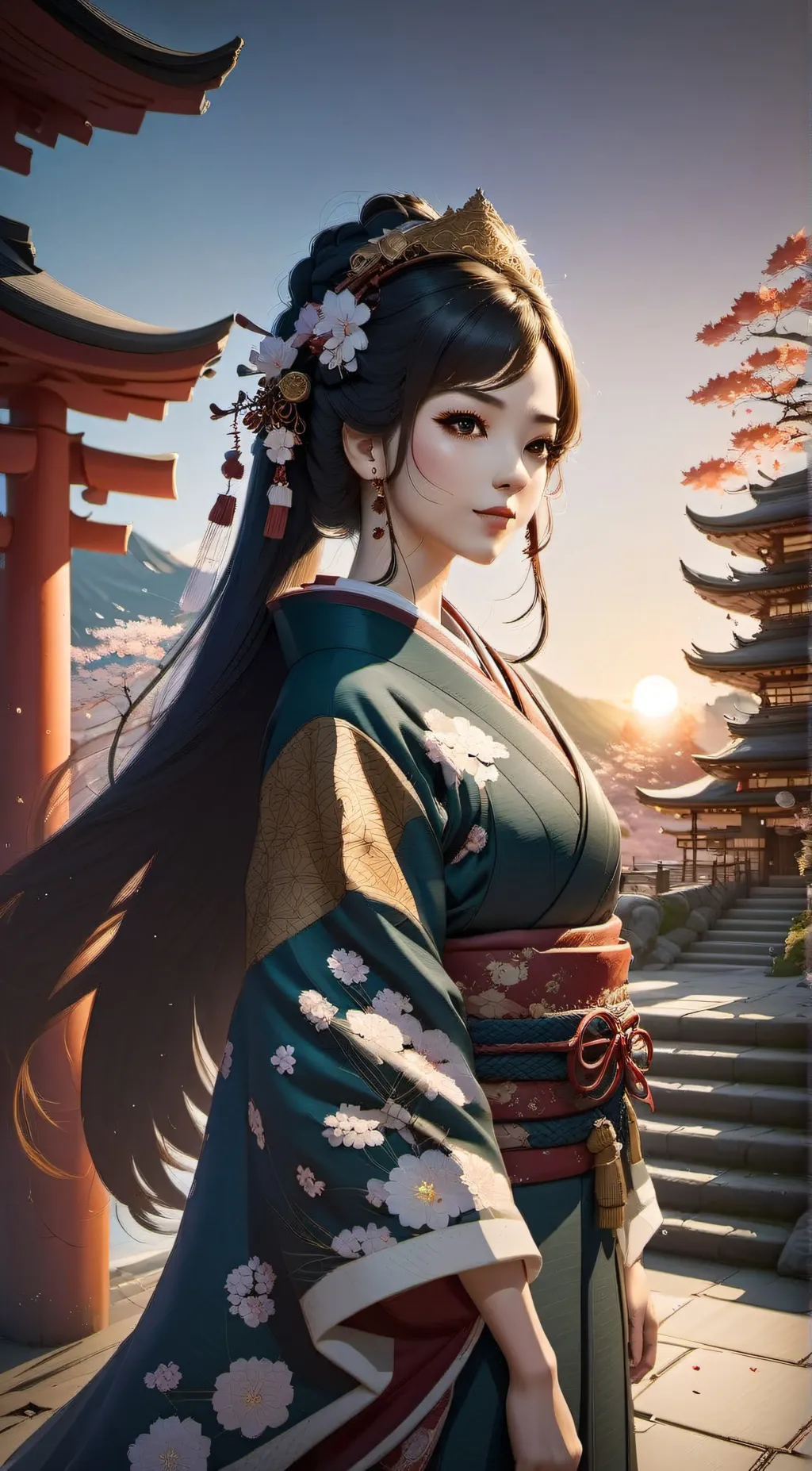 ai character: O-Ren  background