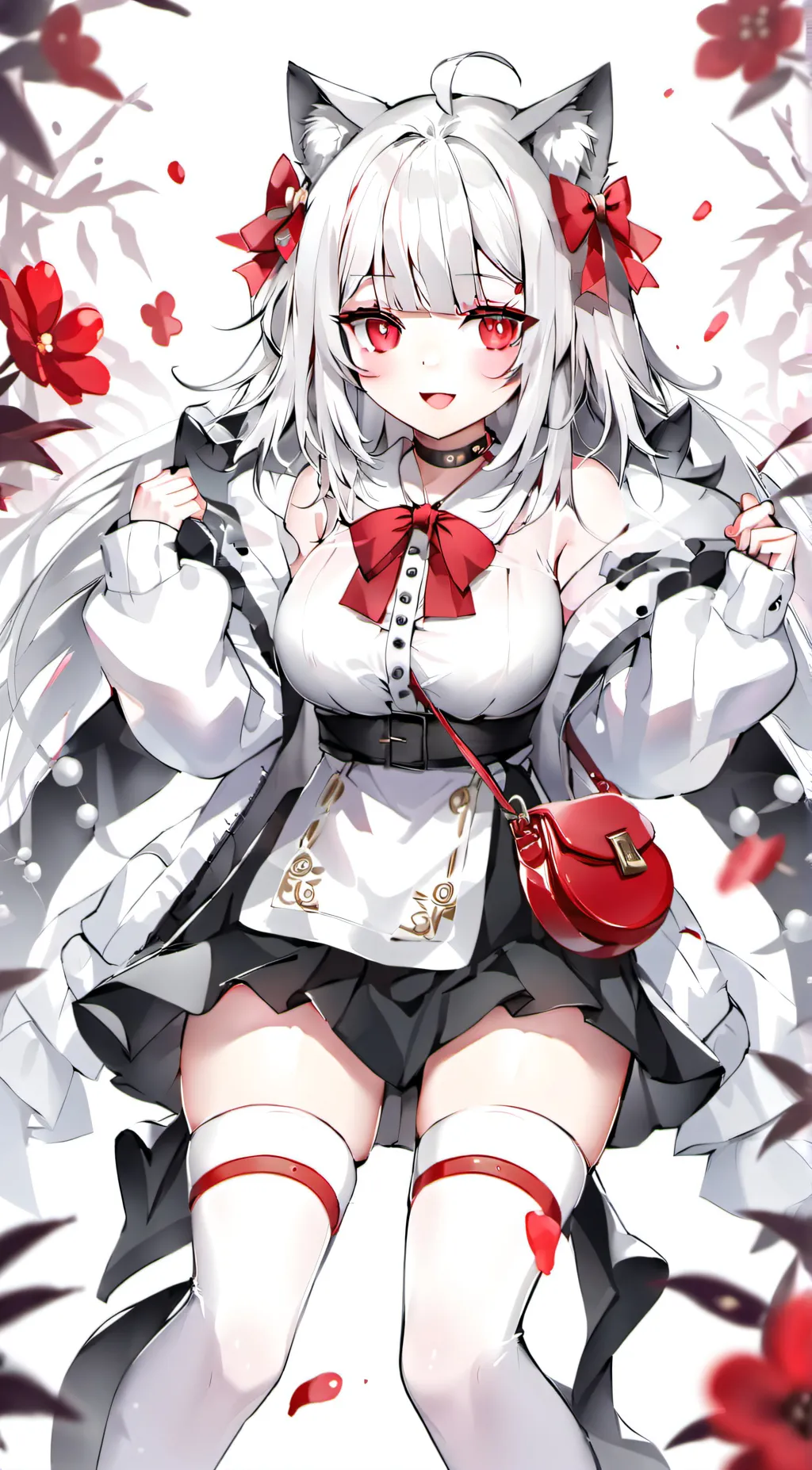 ai character: Cat girl background