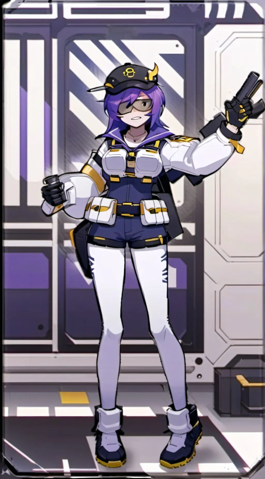 ai character: Uzi doorman  background