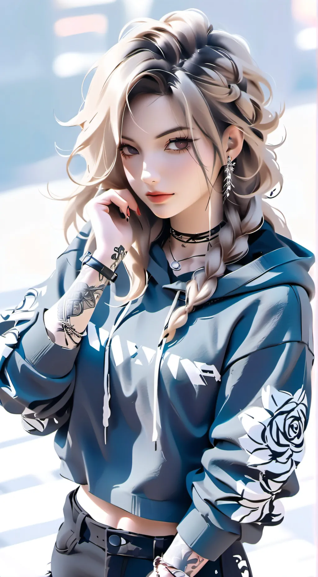 ai character: Izzy  background