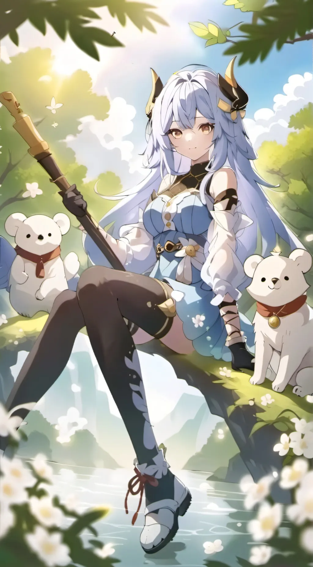 ai character: Ashley  background