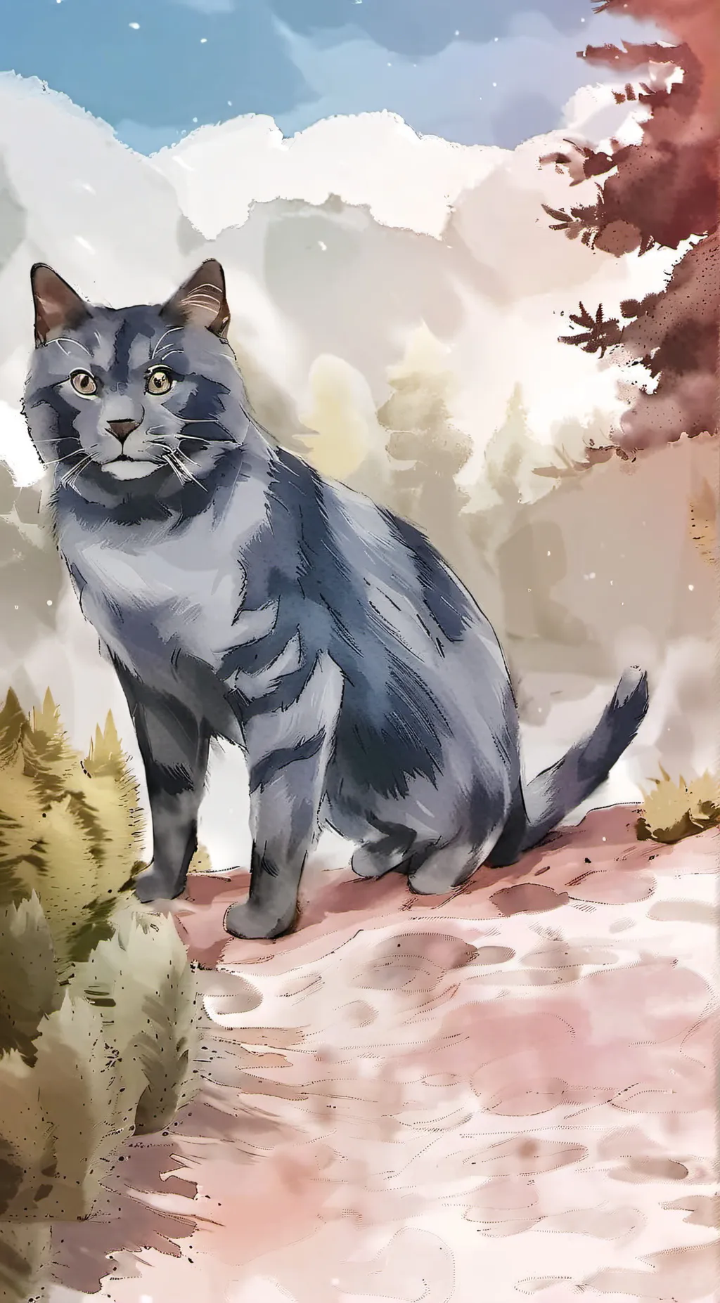 ai character: Bluefur  background