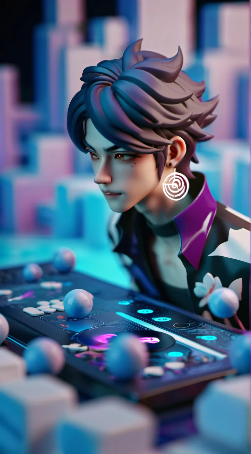 ai character: Man background