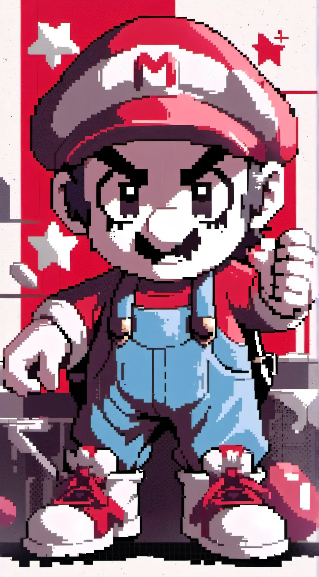 ai character: Mario background
