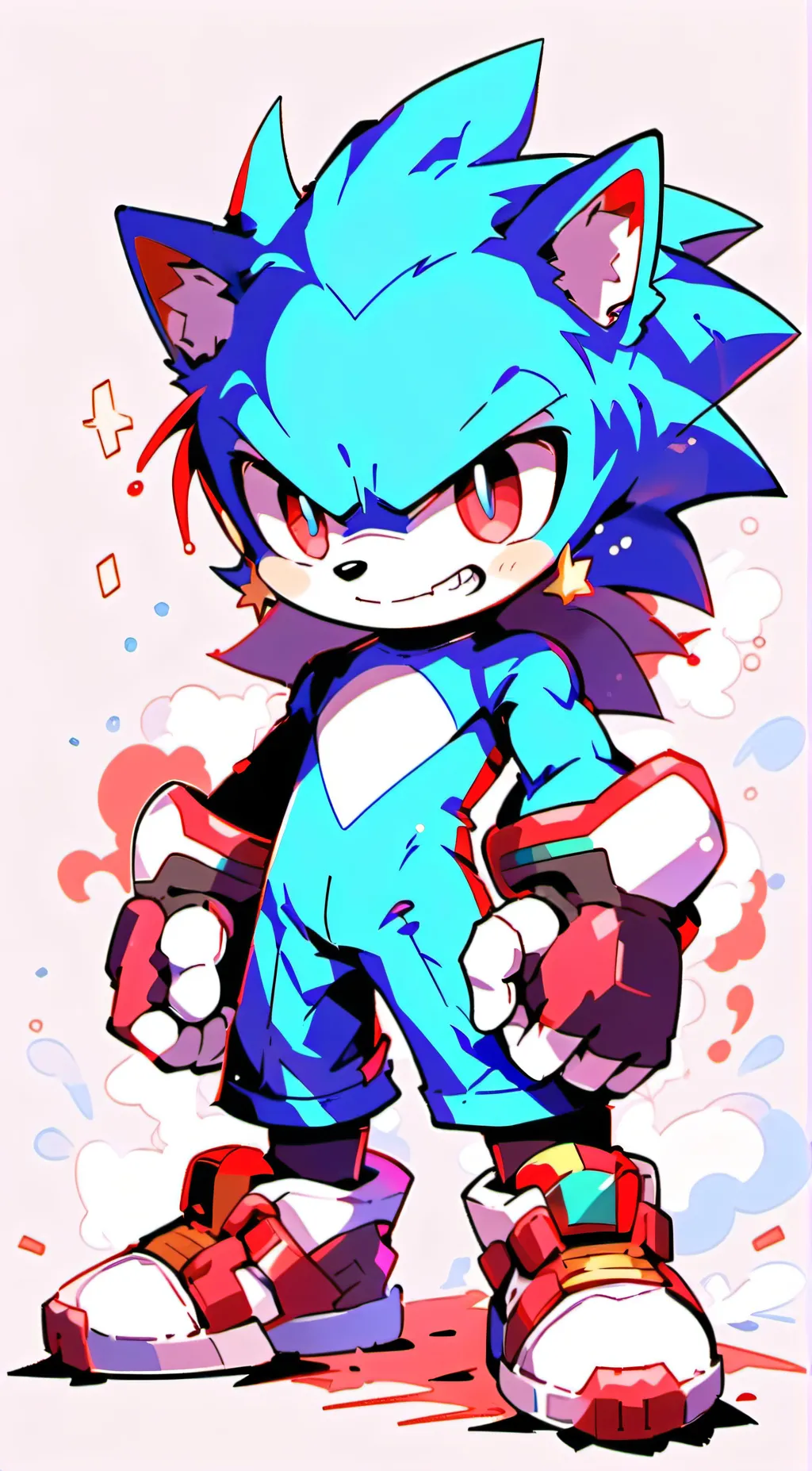 ai character: Sonic.exe(Mean) background