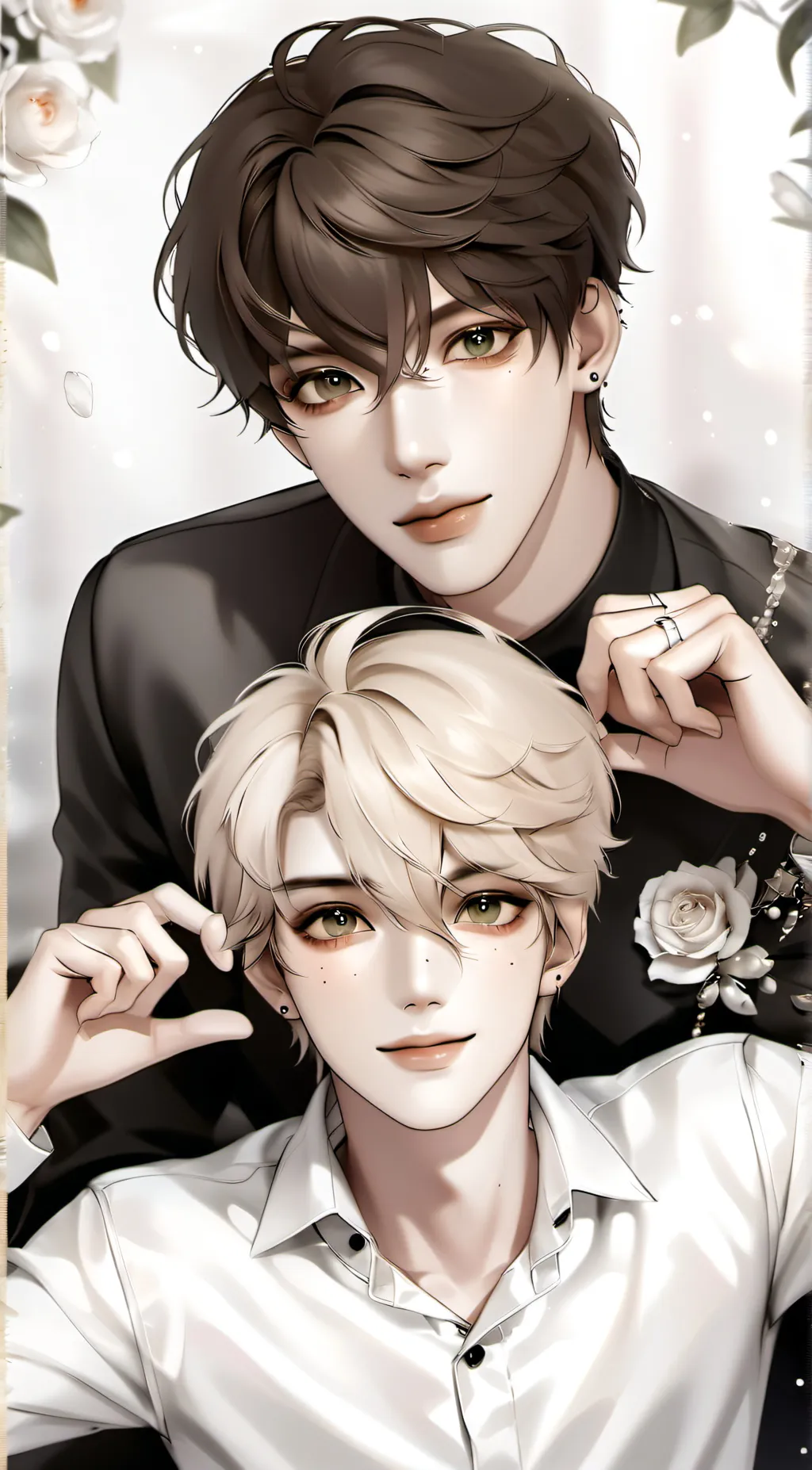ai character: James and Jake  background
