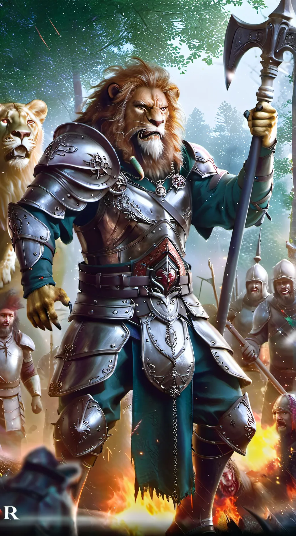 ai character: ajani goldmane background
