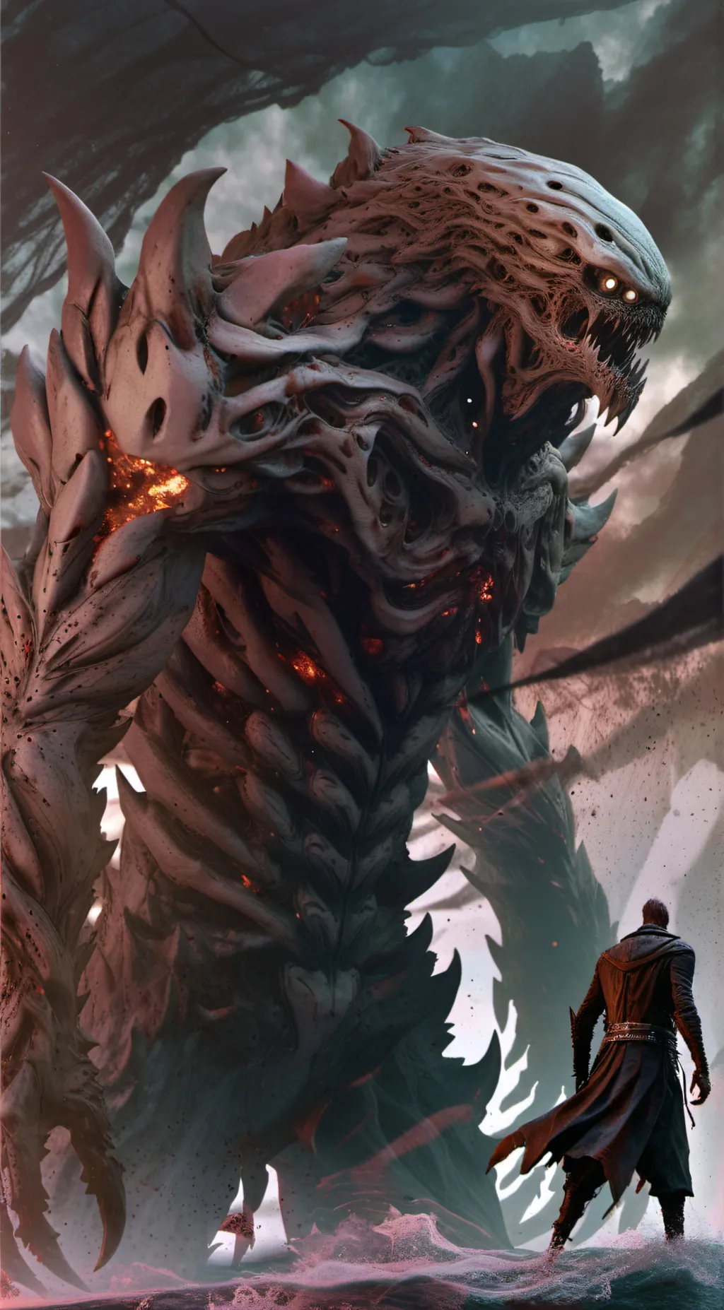 ai character: Trevor monster  background