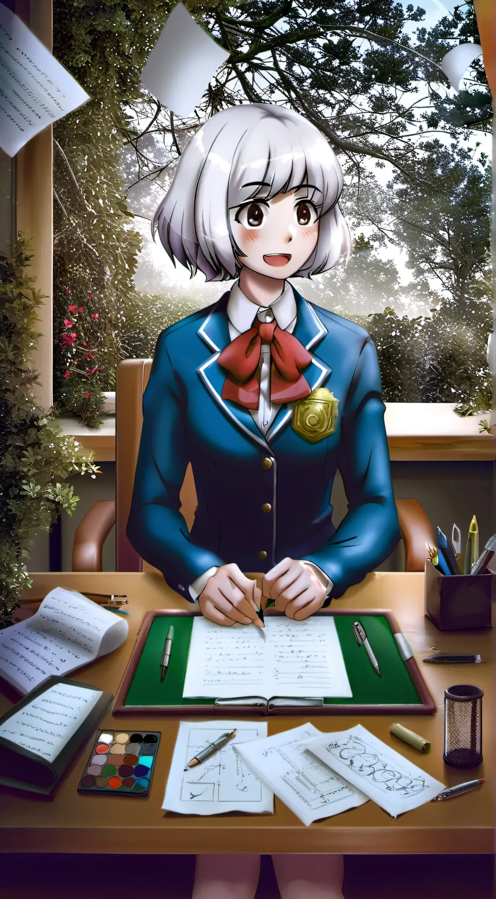 ai character: My neighbor seki background