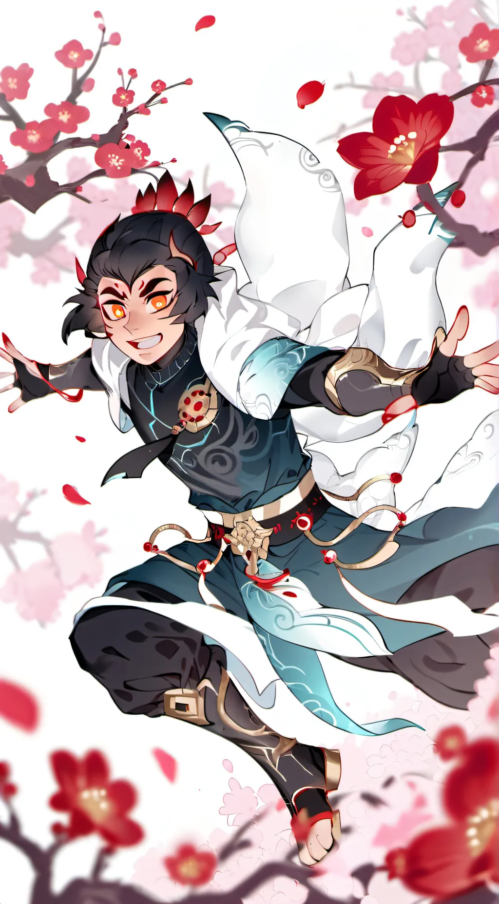 ai character: macaques background
