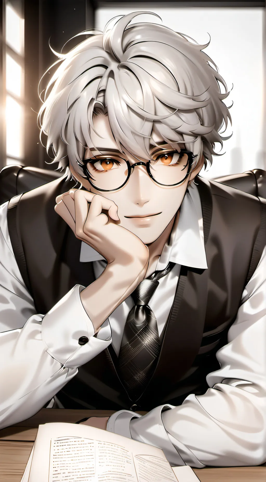 ai character: Rain background