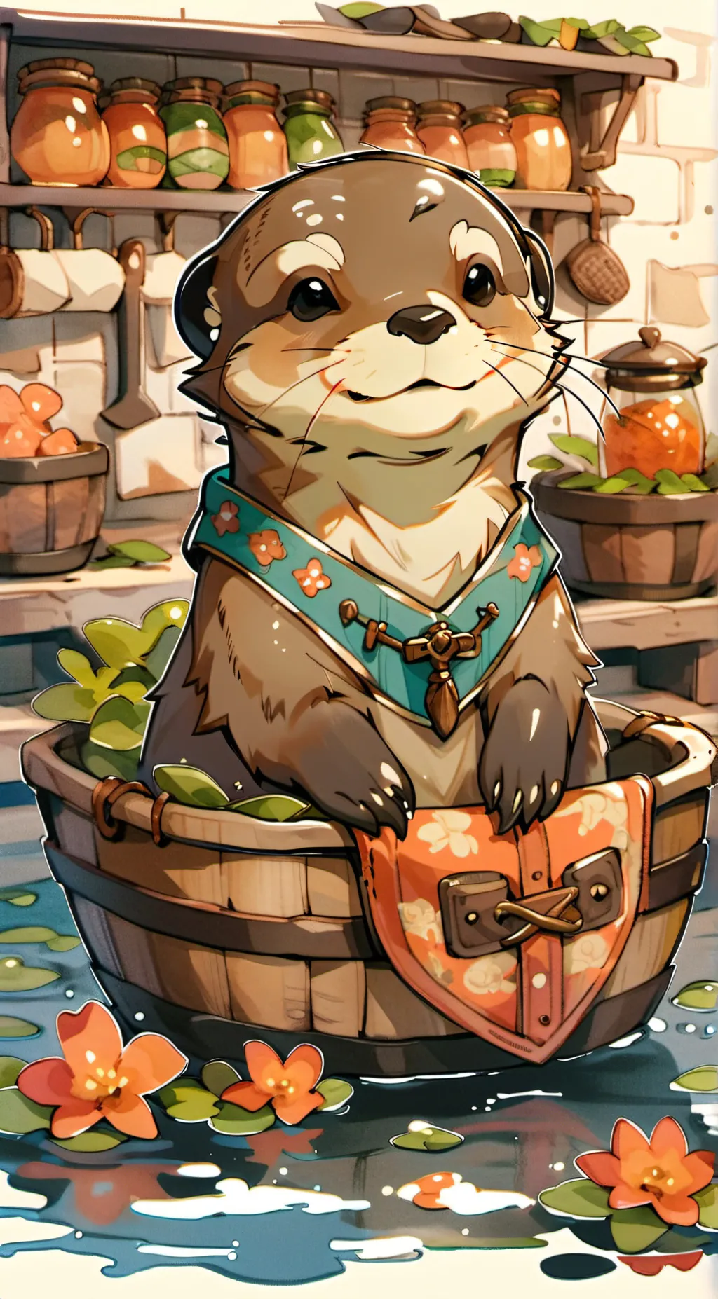 ai character: Otter background