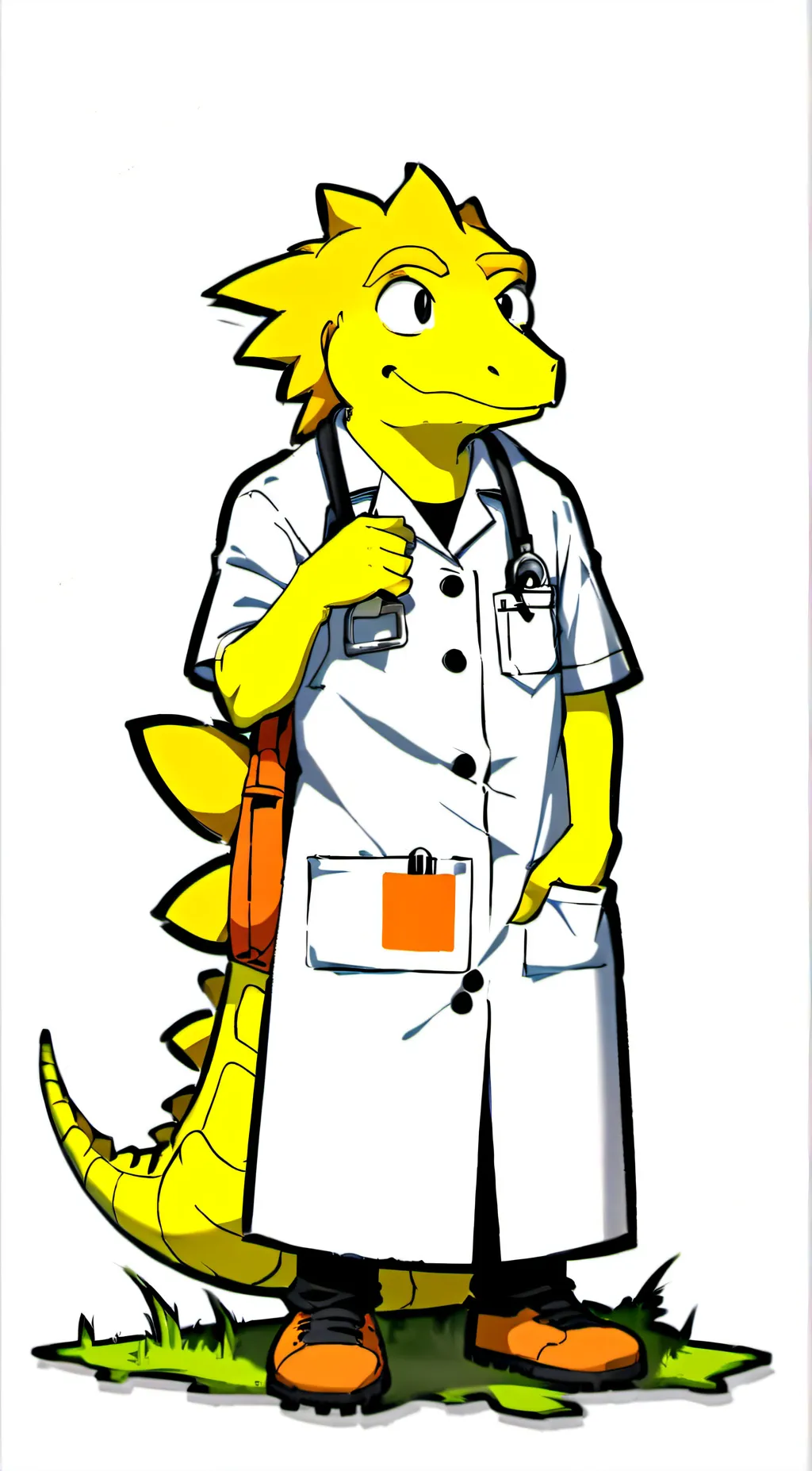 ai character: Alphys background