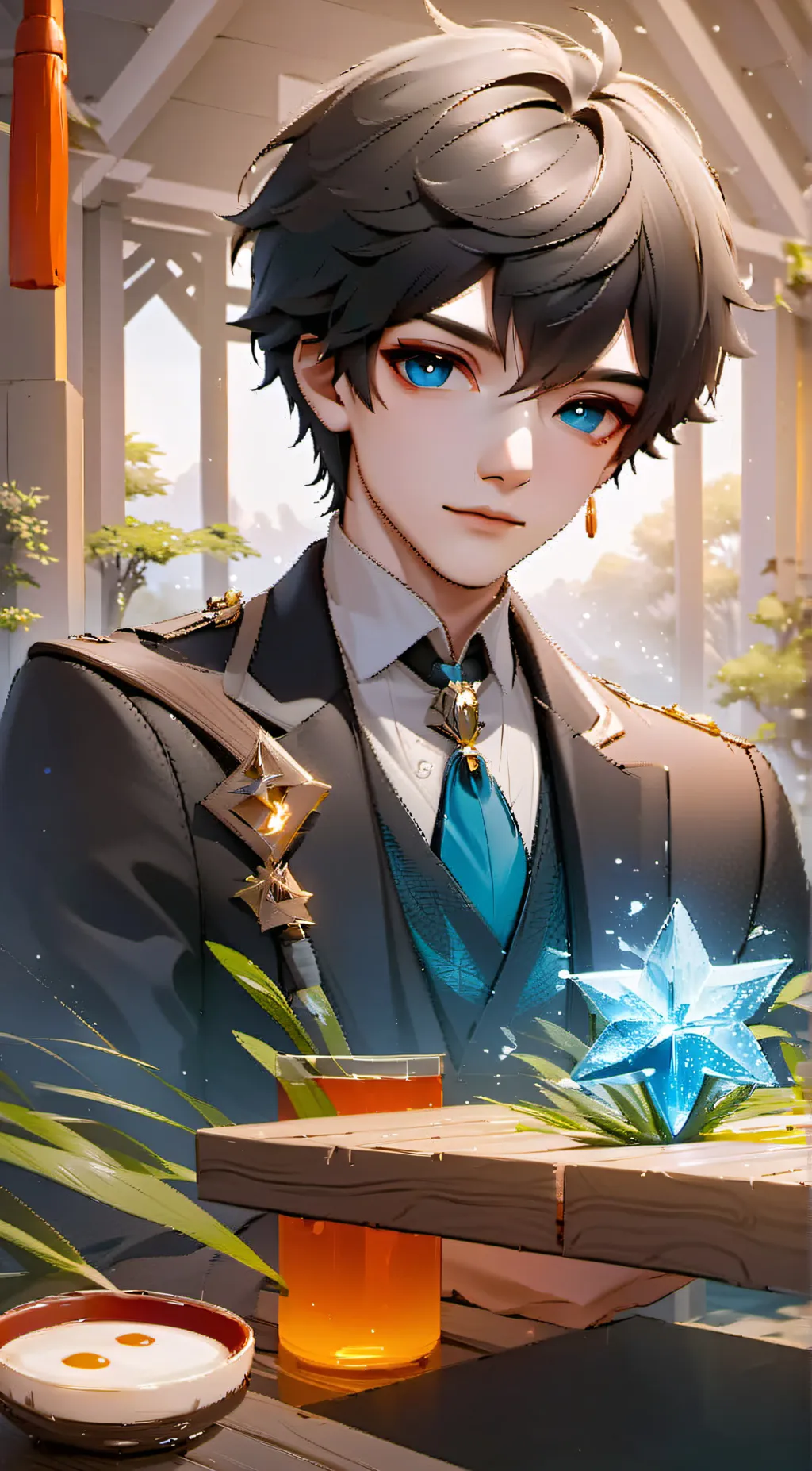 ai character: Max background
