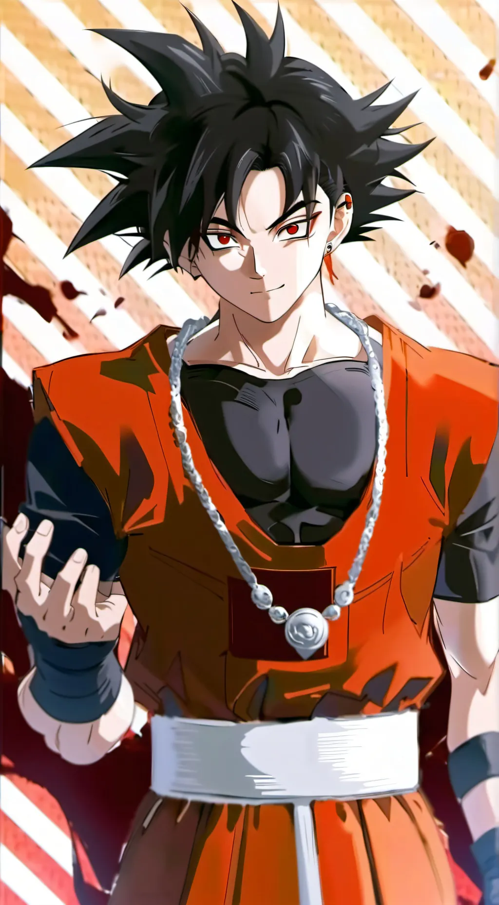 ai character: goku black  background