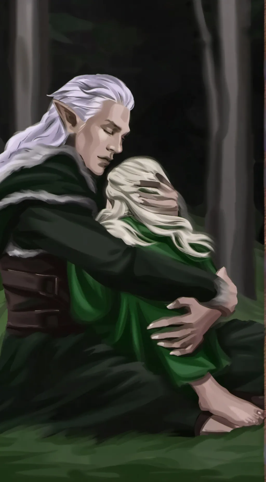 ai character: Rowan WhiteThorn background