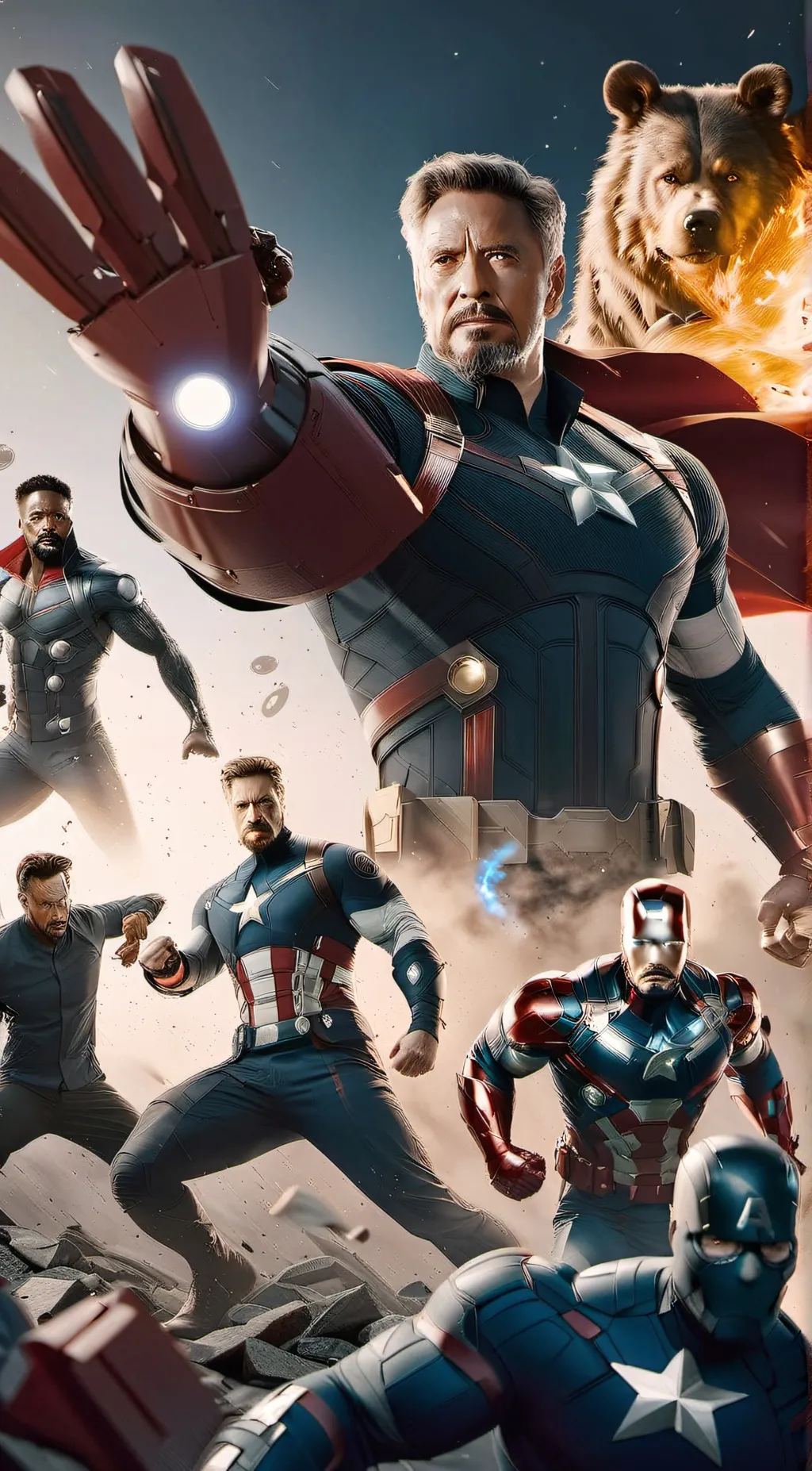 ai character: Avengers background