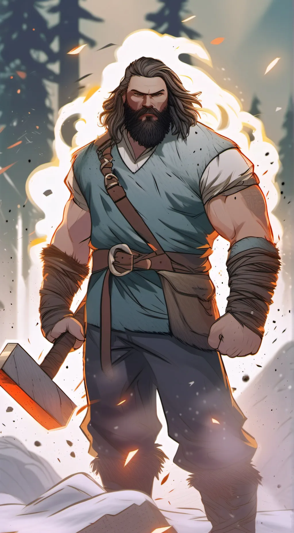 ai character: Aule  background