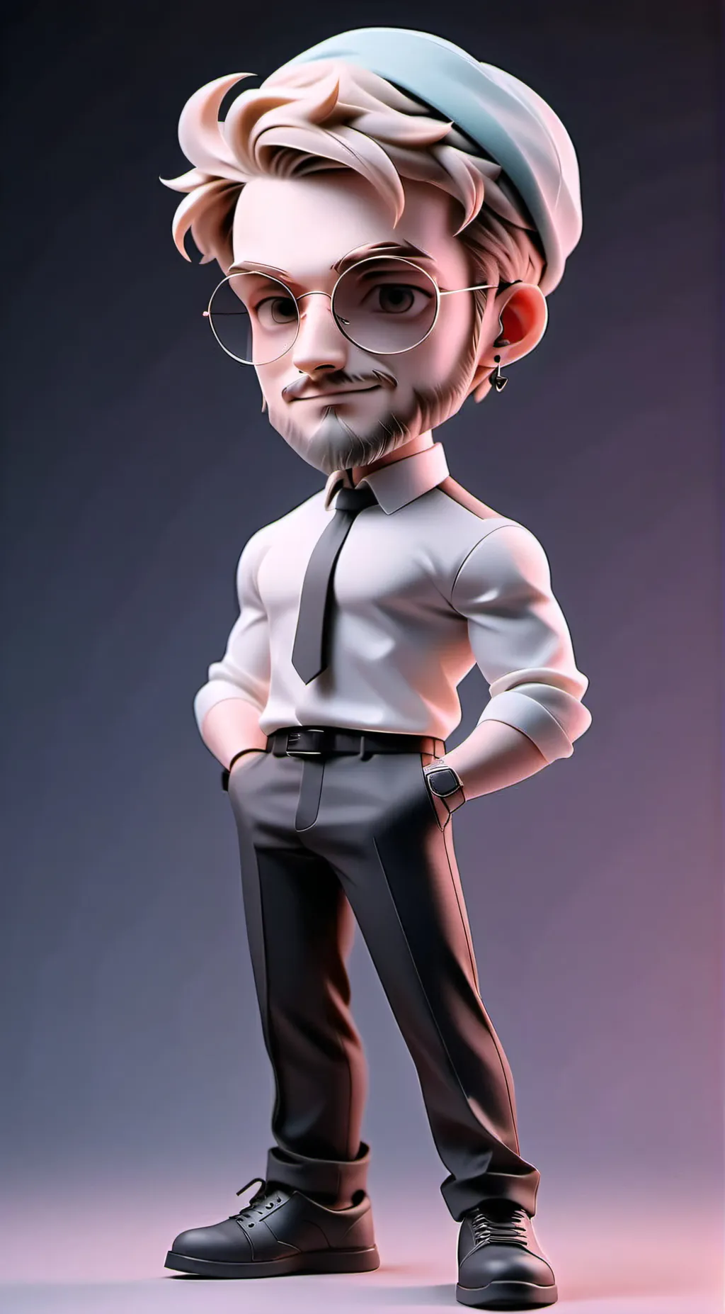 ai character: PewDiePie background