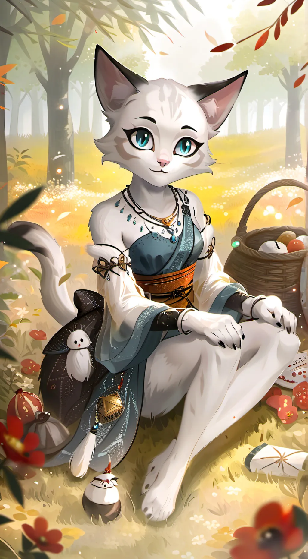 ai character: Aurora background