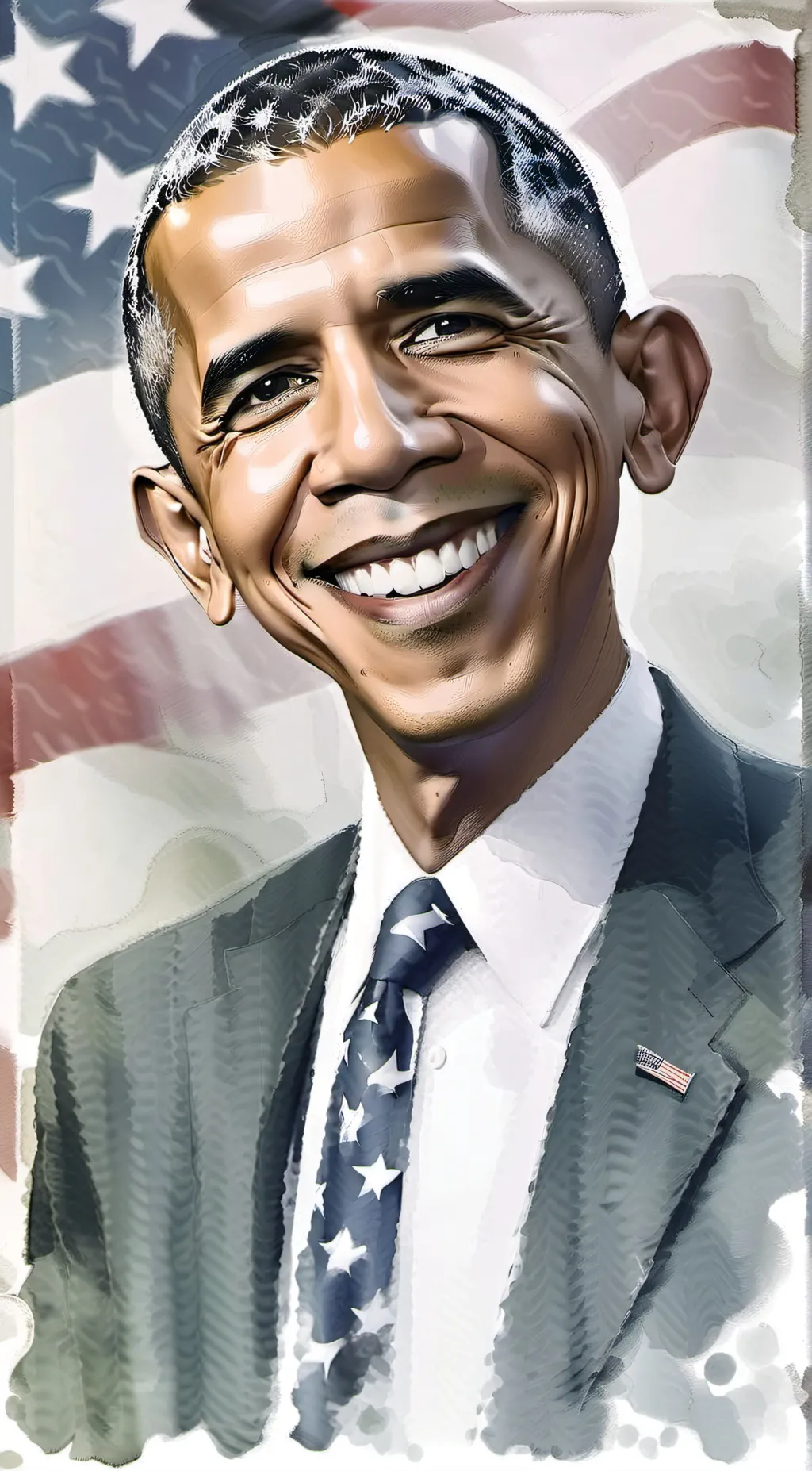 ai character: Barack Obama background