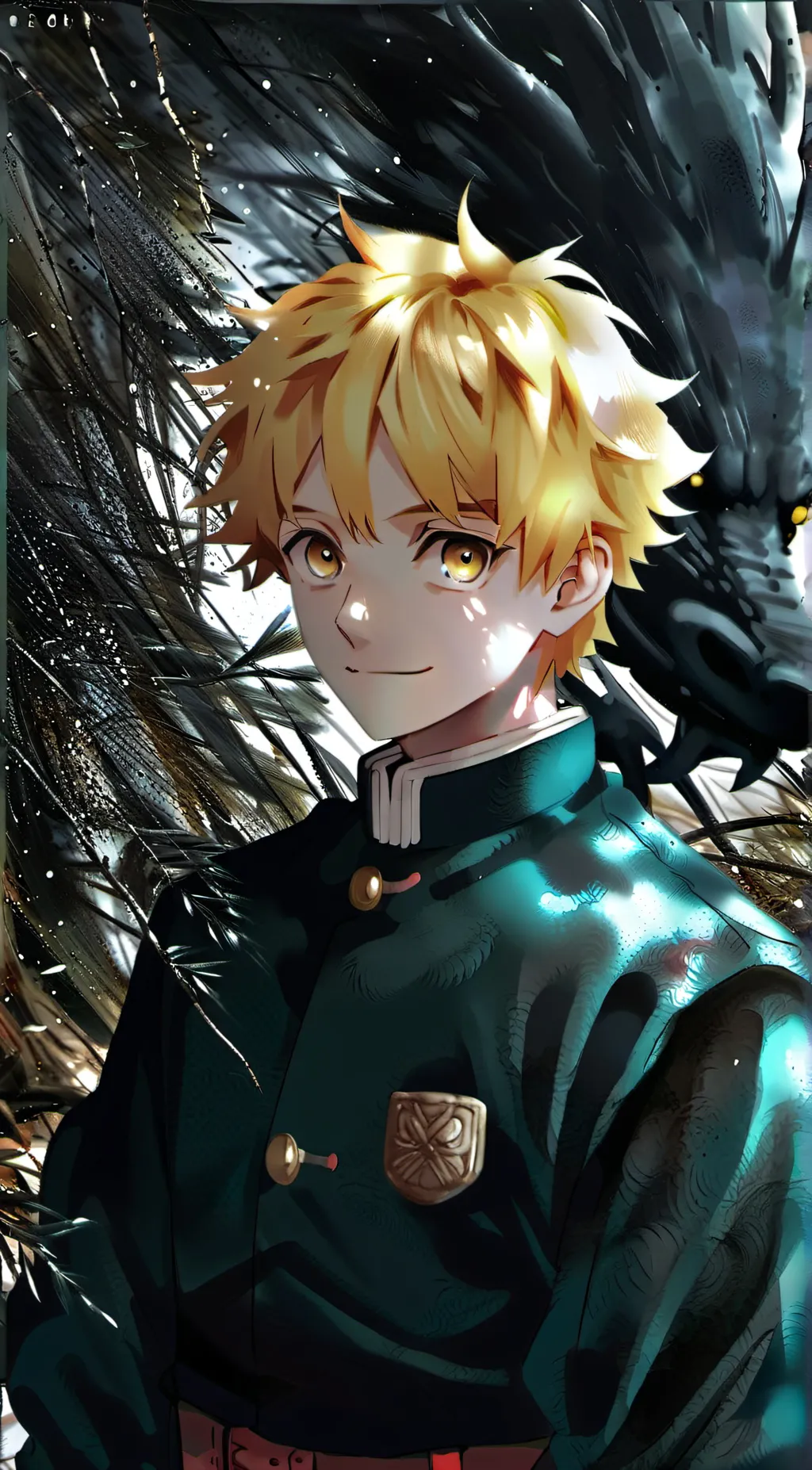 ai character: Zenitsu  background