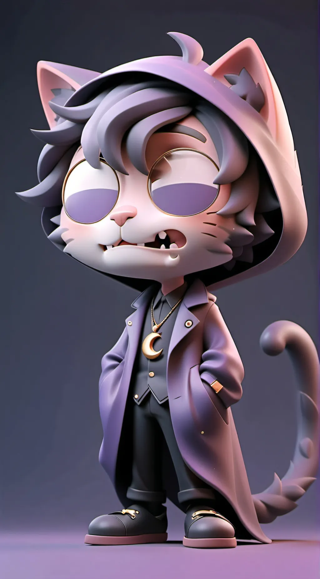 ai character: Catnap (necklace)  background