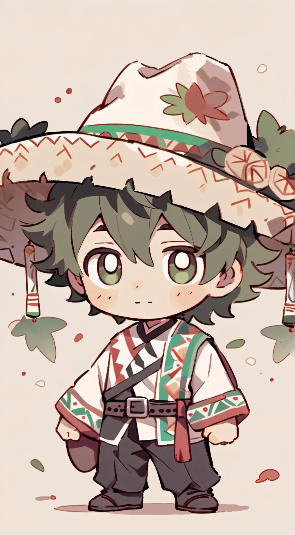 ai character: Mexican deku  background