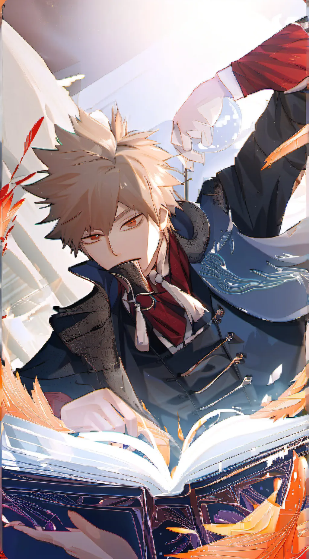 ai character: bakugou  background