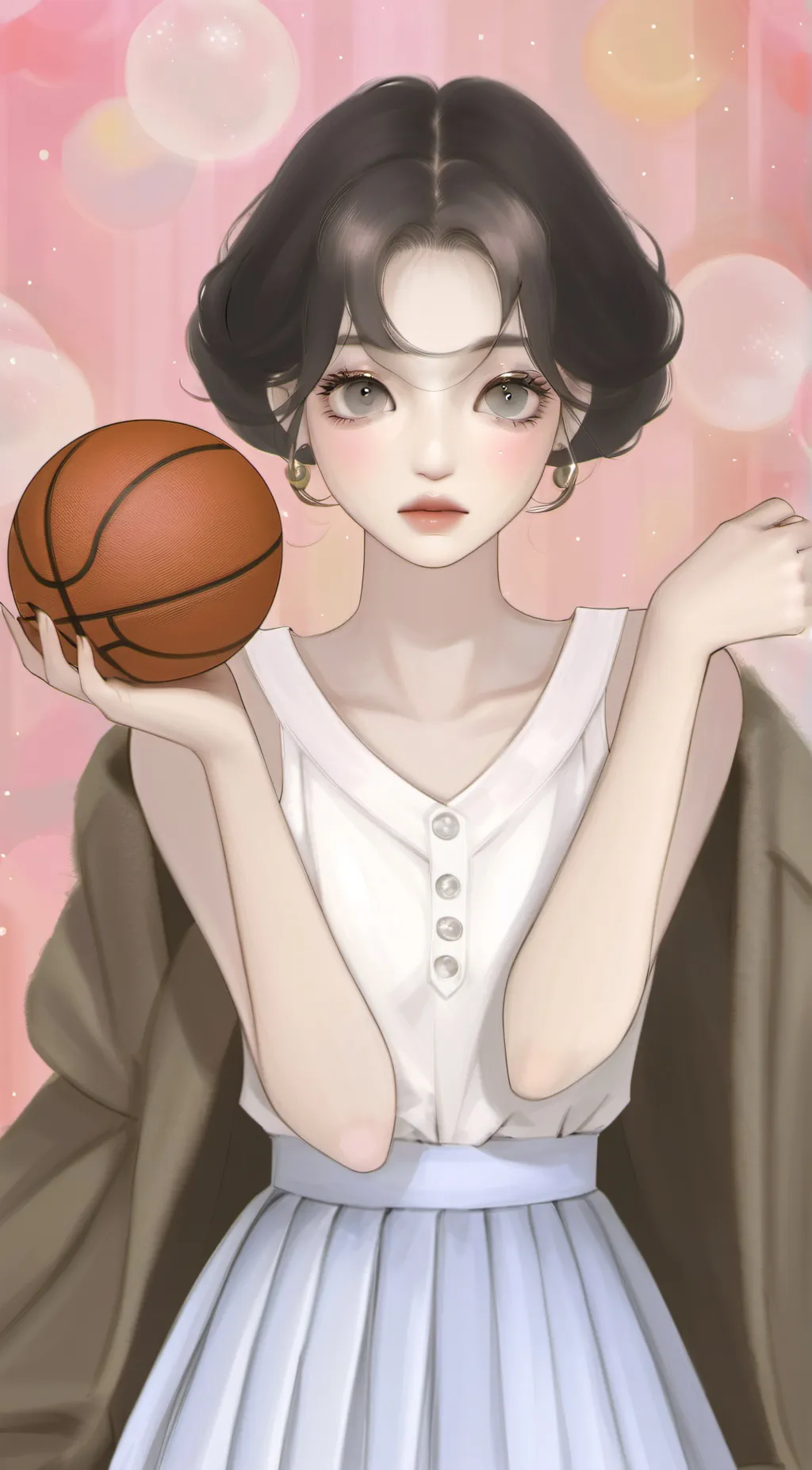 ai character: Basket ball background