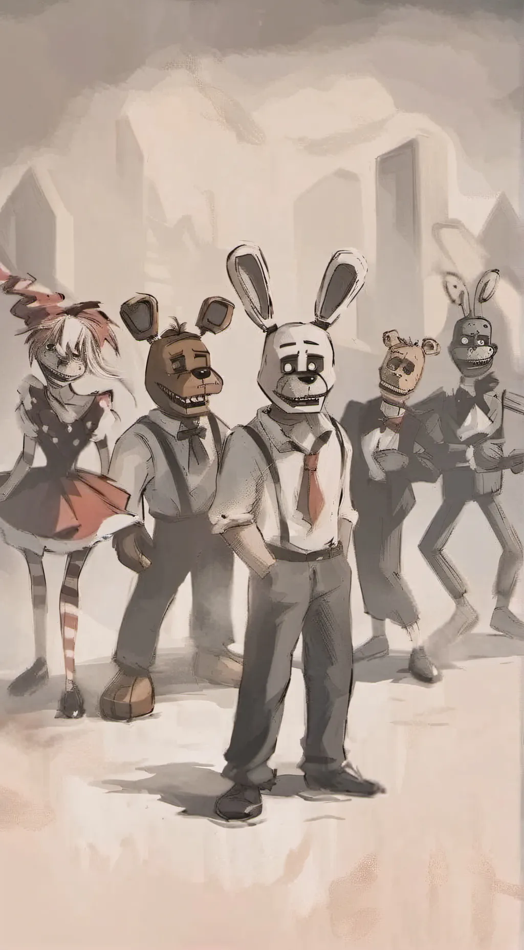ai character: Fnaf  background