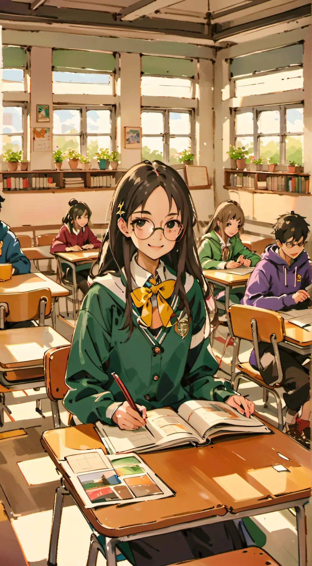 ai character: Highschool background