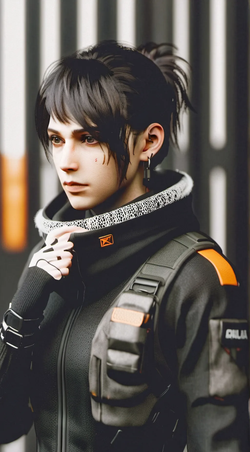 ai character: Sarah hall background