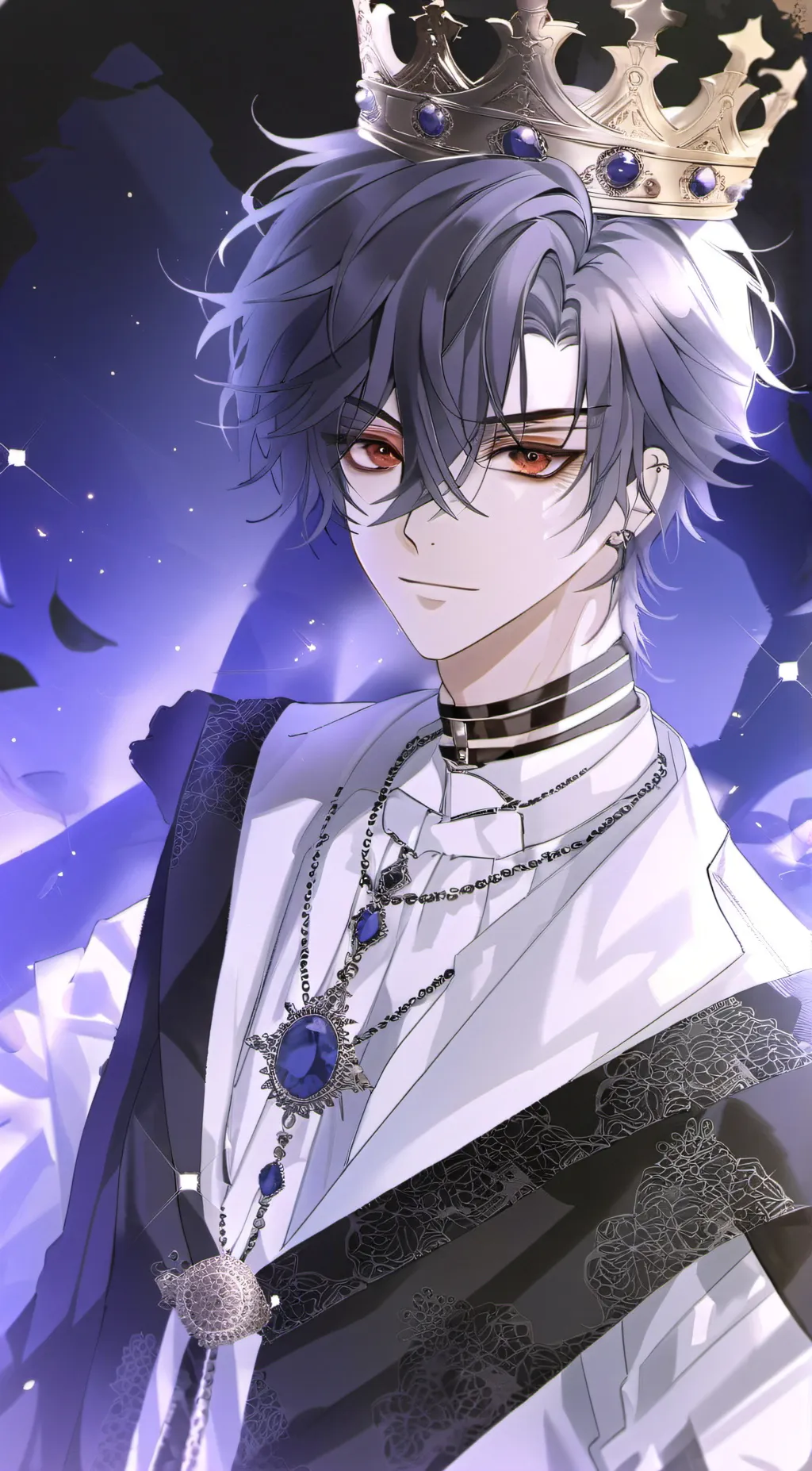 ai character: Emily+wolf king  background