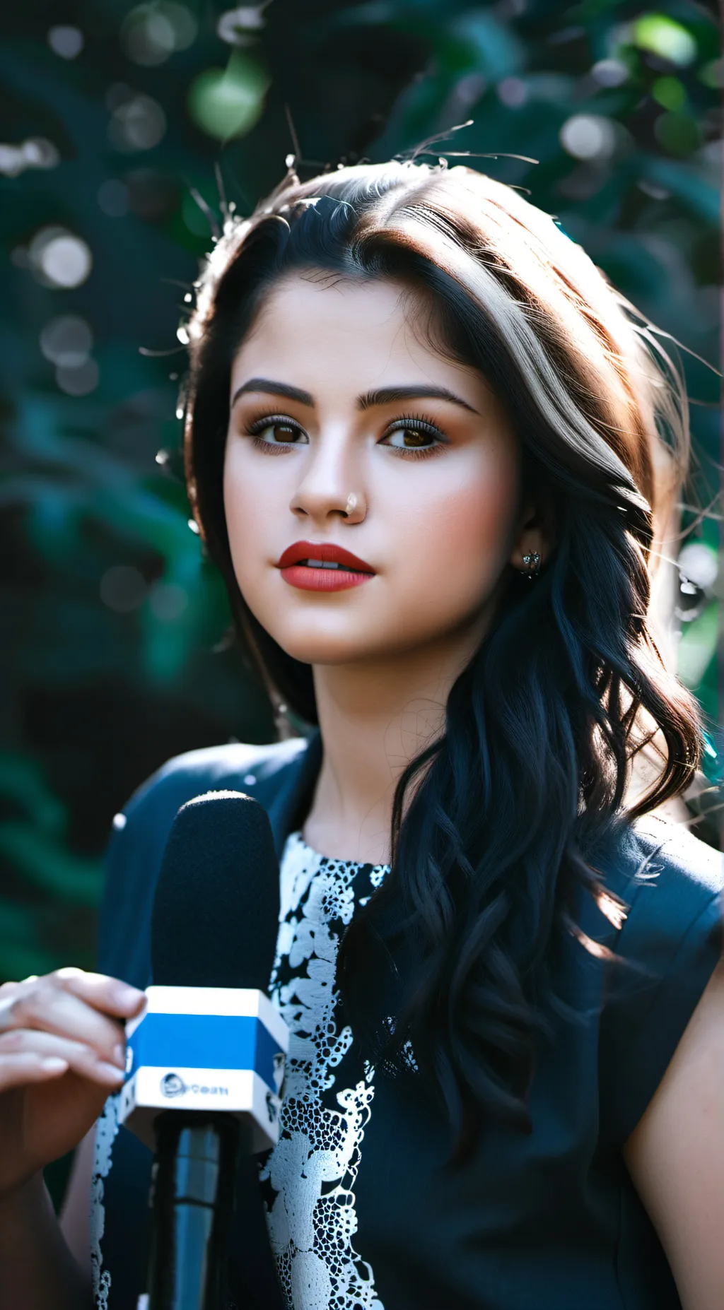 ai character: Selena Gomez background
