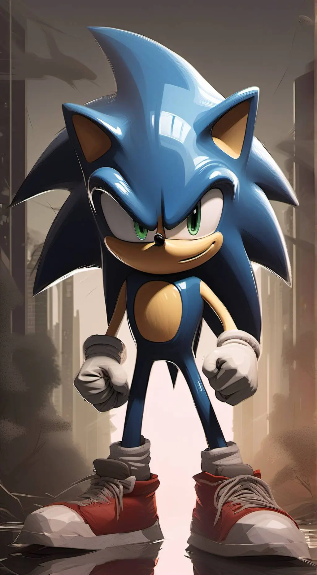 ai character: Sonic  background
