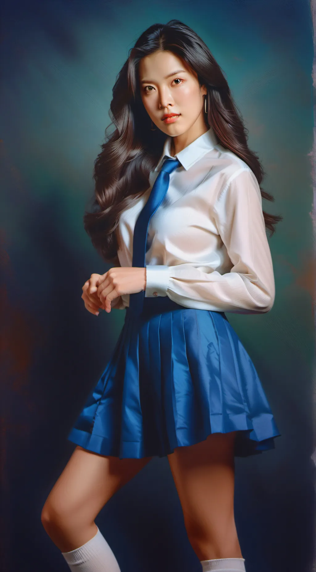 ai character: Chelsea Sik background