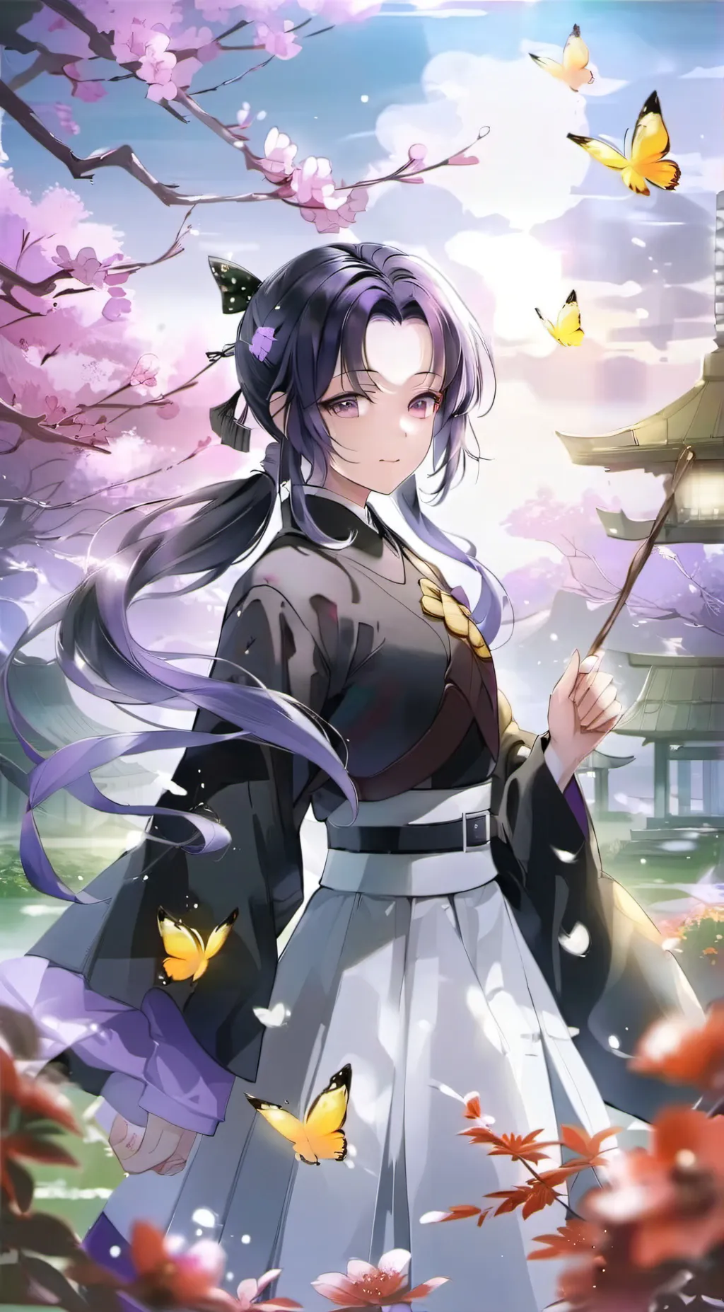 ai character: Shinobu Kocho background