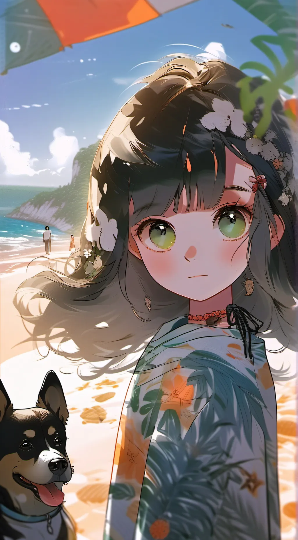 ai character: Rose background