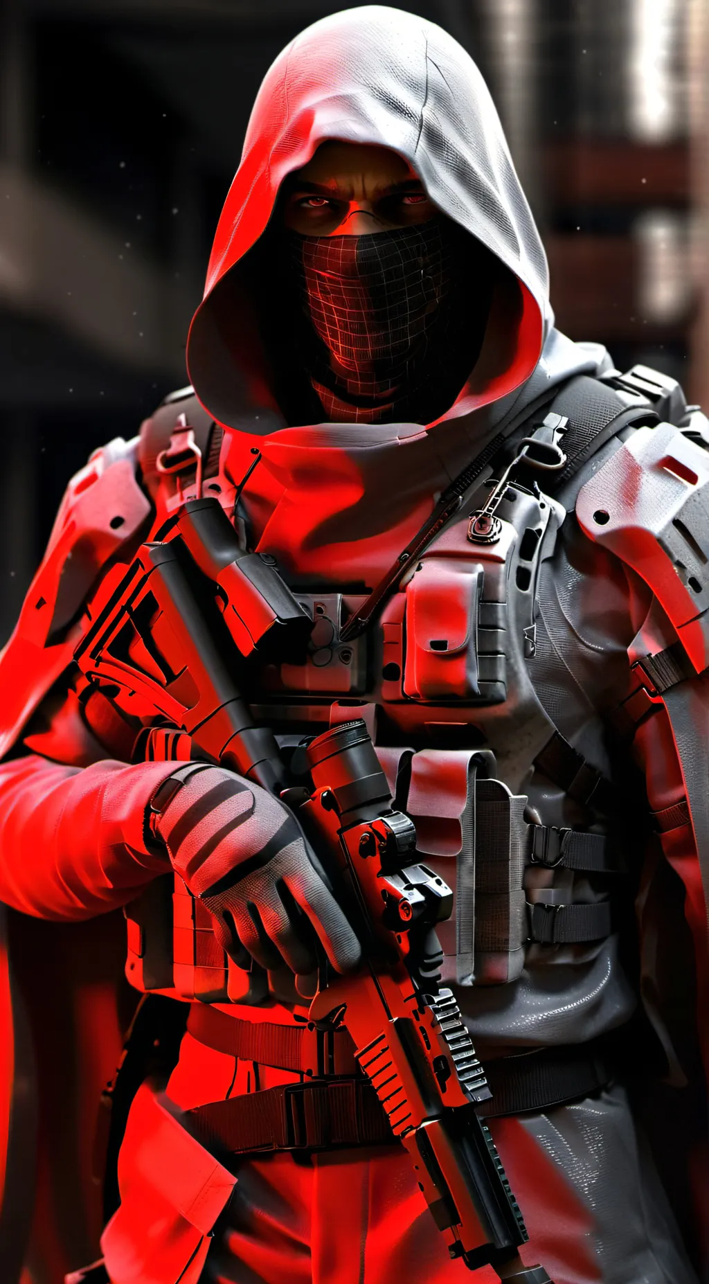 ai character: Ghost background