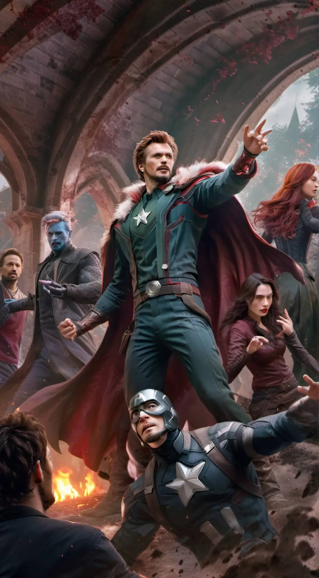 ai character: Avengers background