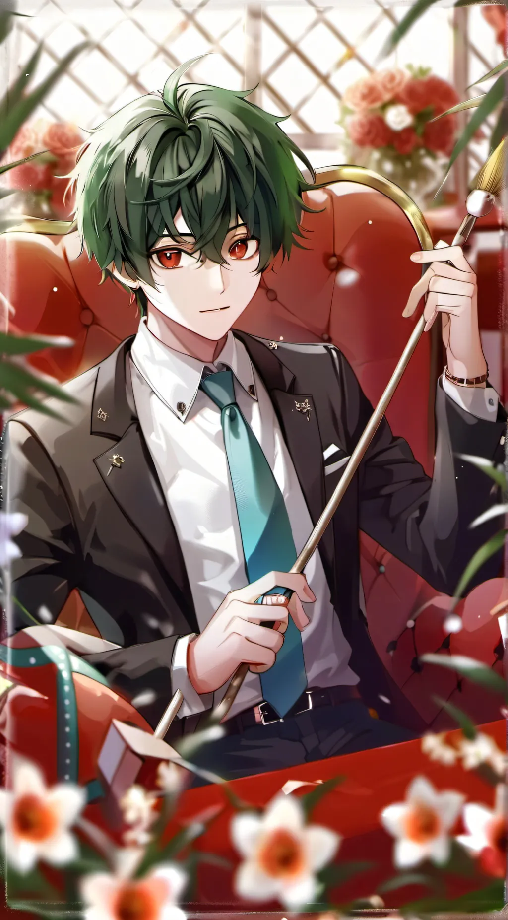 ai character: deku  background